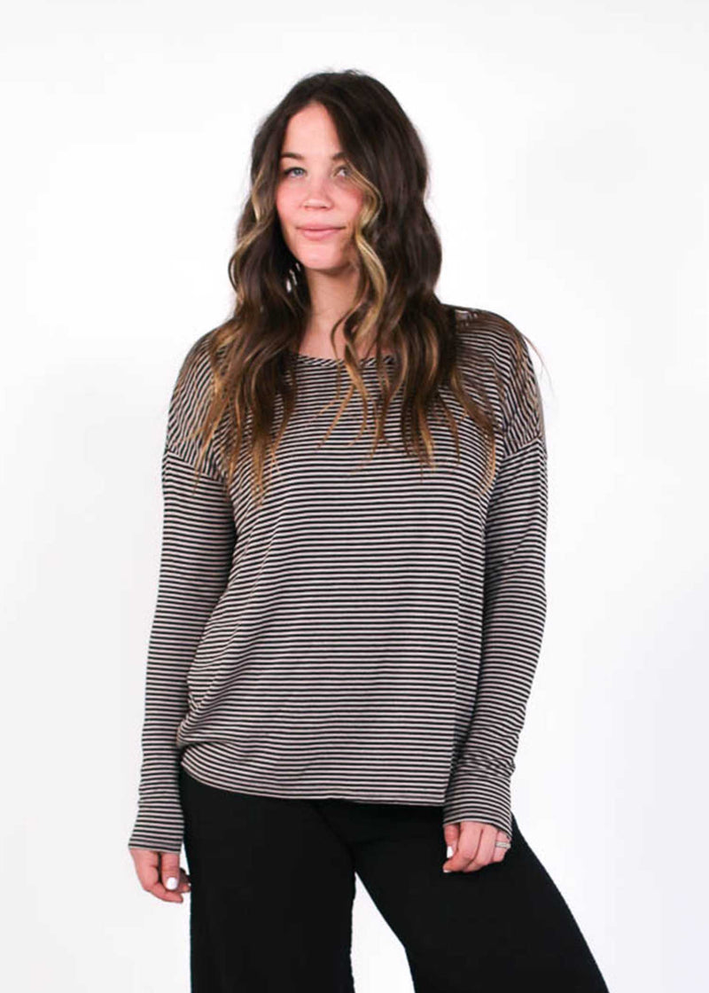 plume and thread-top-taupe-piper striped top
